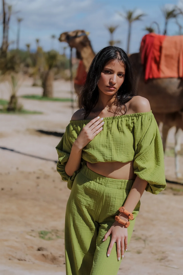 DUNİA Cotton Crop Top