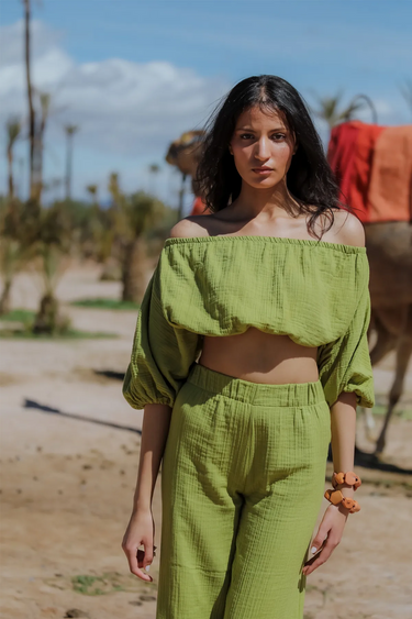 DUNİA Cotton Crop Top