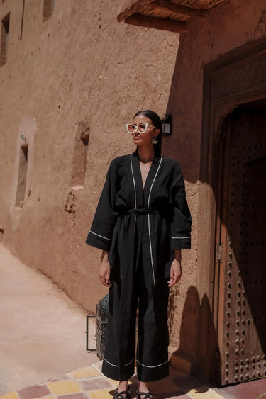 AMİRA Cotton Short Kimono