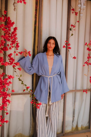 OUMAİMA Striped Linen Pants