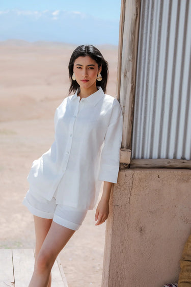 ANYA Linen Shorts with Pockets
