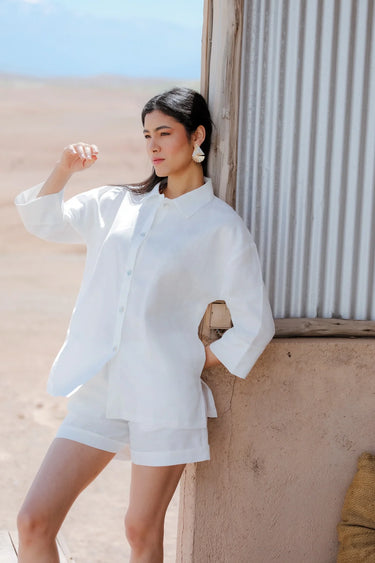 ANYA Linen Shorts with Pockets