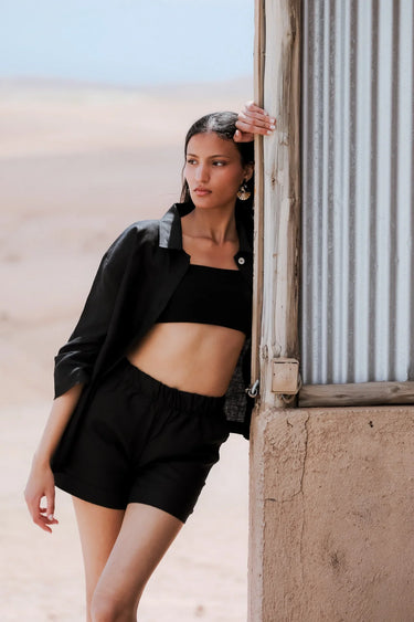 ANYA Linen Shorts with Pockets