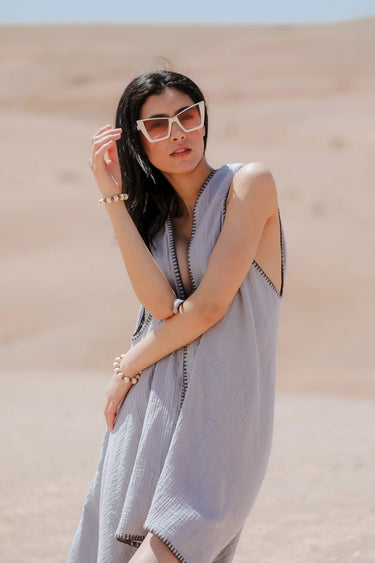 NORA Cotton Asymmetric Kimono
