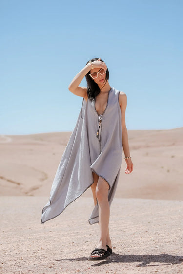 NORA Cotton Asymmetric Kimono