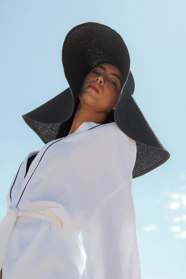 AMİRA Cotton Short Kimono and Trousers Set