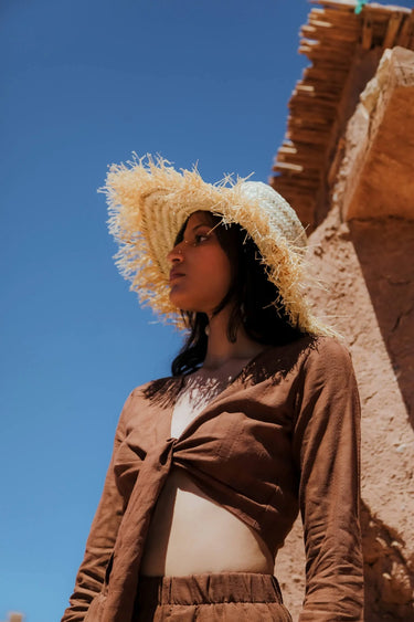 NADİA Cotton Crop Top and Shorts Set